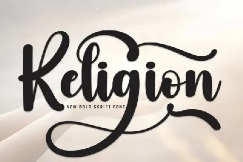 Religion Script font