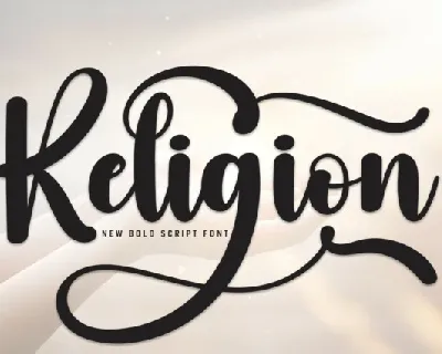 Religion Script font