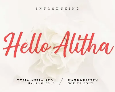 Hello Alitha font