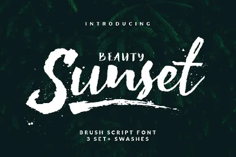 Beauty Sunset font