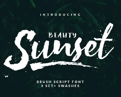 Beauty Sunset font