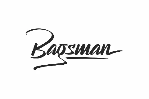 Bagsman Demo font