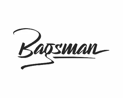 Bagsman Demo font