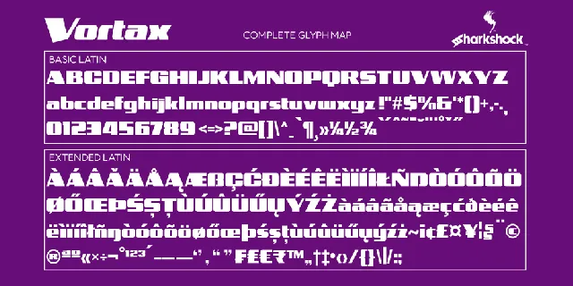 Vortax font