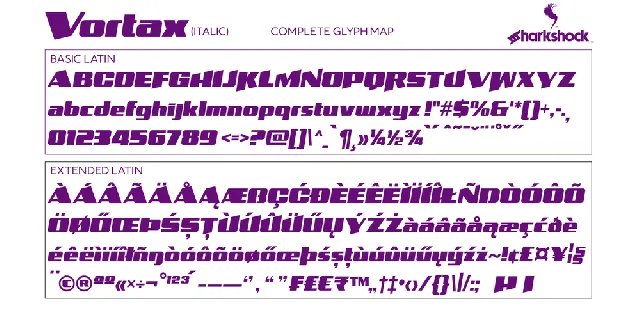 Vortax font