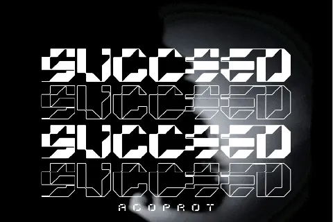 Acoprot Display Demo font