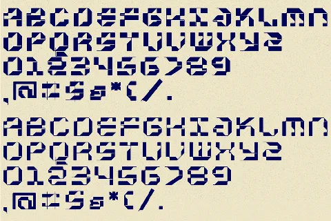 Acoprot Display Demo font