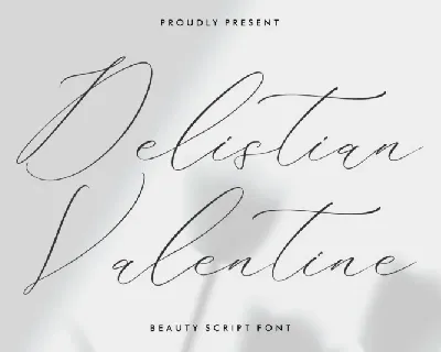 Delistian Valentine font