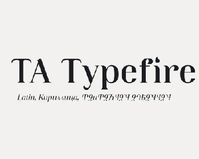 TA Typefire Family font
