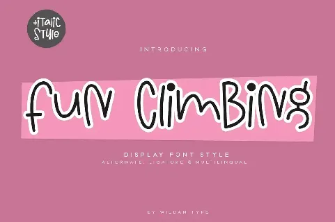 Fun Climbing font