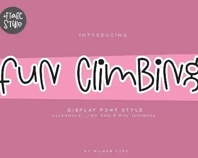 Fun Climbing font