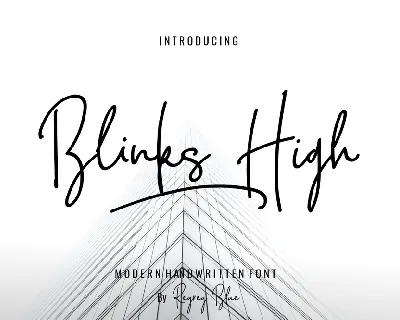 Blink High Script font