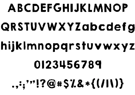 KG HAPPY font family