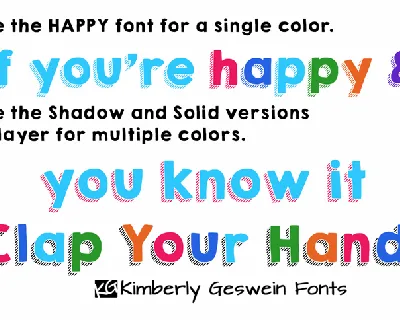 KG HAPPY font family