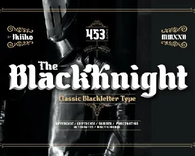 The Black Knight font