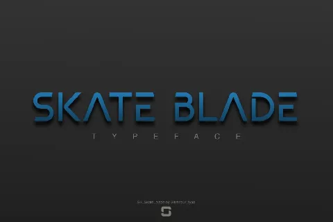 SB Skate blade font