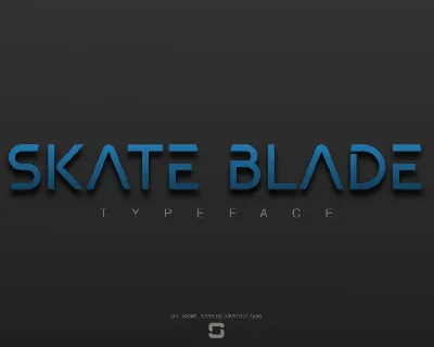 SB Skate blade font