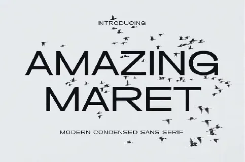 Amazing Maret font