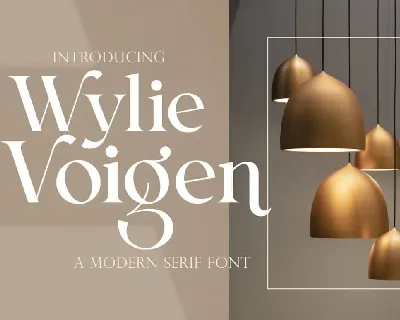 Wylie Voigen font