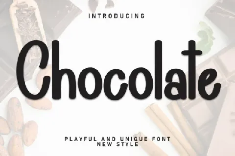 Chocolate Display font