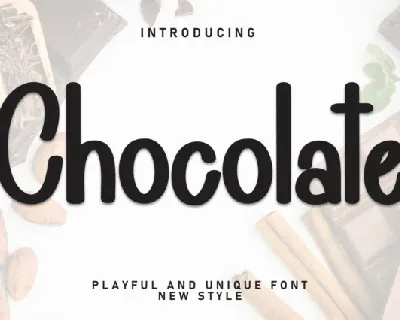 Chocolate Display font