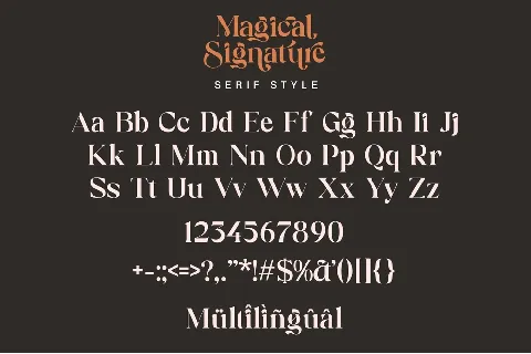 Magical Signature font