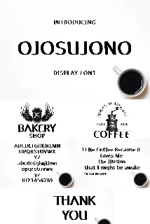 Ojosujono font