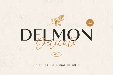 Delmon Delicate font