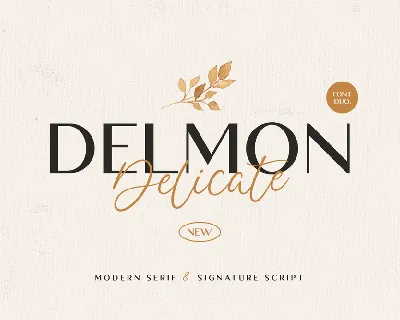 Delmon Delicate font