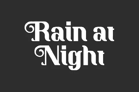 RainatNightDemo font