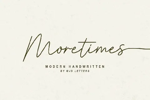 Moretimes font