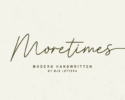 Moretimes font