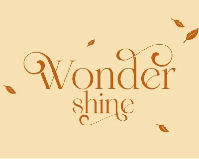 Wondershine font