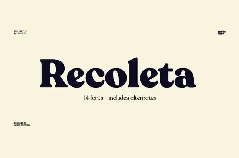 Recoleta Family font