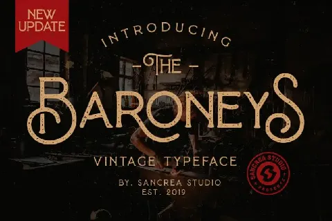 Baroneys – Vintage Typeface font