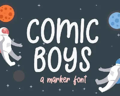Comic Boys Kids Bubble font
