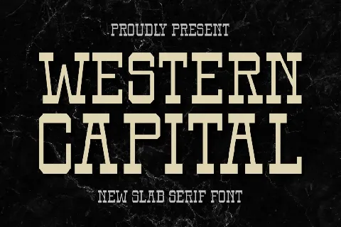 Western Capital font