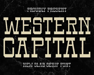 Western Capital font