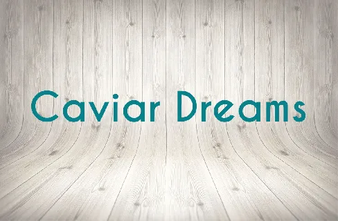 Caviar Dreams Family font