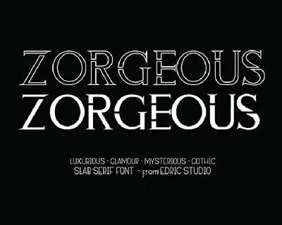 Zorgeous font