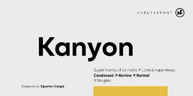 KanyonÂ Font Family font