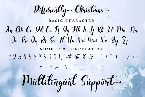 Differently Christmas font