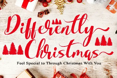 Differently Christmas font