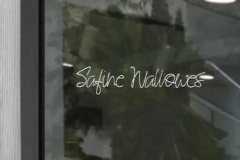 Safine Wallowes font