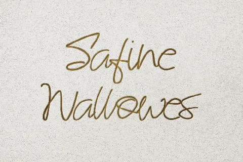 Safine Wallowes font