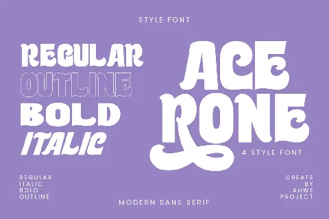 Acerone font