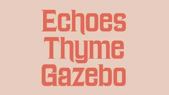 Echotopia Serif font