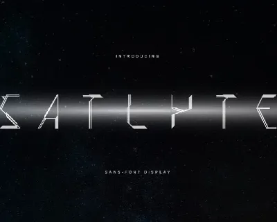 Satlyte Display font