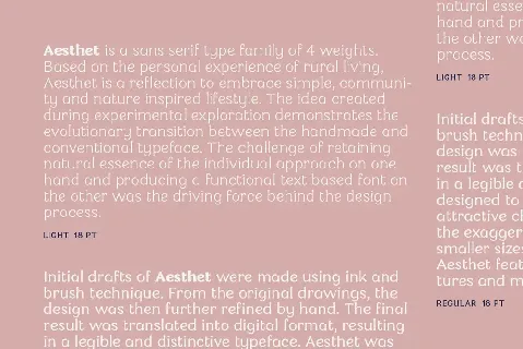 Aesthet Family font