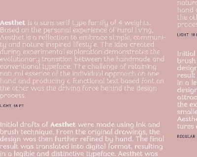 Aesthet Family font